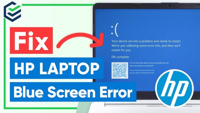 Professional HP laptop OS installation